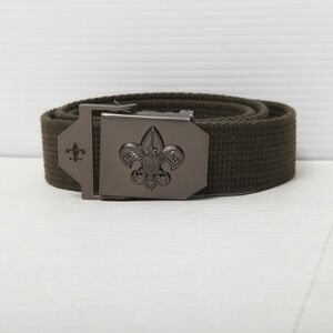 Official Boy Scouts of America BSA Web Belt Olive Drab Size M/L 42" Buckle